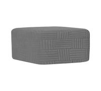 Fenteer Piccola Fodera per Pouf Elasticizzata, Resistente agli Strappi, Copri poggiapiedi alla Moda, Protezione per Pouf per Camera da Letto e Ufficio, Grigio Chiaroxl