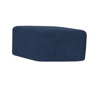 Fenteer Piccola Fodera per Pouf Elasticizzata, Resistente agli Strappi, Copri poggiapiedi alla Moda, Protezione per Pouf per Camera da Letto e Ufficio, Navy L