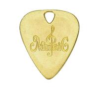 Fenteer Plettro per Chitarra, Strumento Musicale, Fatto a Mano, Robusto, Accessori per Chitarra Professionali per Ukulele, Basso, Banjo, Classico, Oro