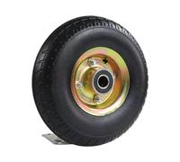 Fenteer Pneumatico per carriola da 10" 3.50-4, Larghezza Libera da forature, 2.6 Pollici, Ricambio, Accessorio, Sostituzione per Carrello a Mano, Foro Cuscinetto 16mm