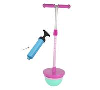 Fenteer Pogo Ball con Manico Regolabile Attrezzo Ginnico per Salto Giocattolo Equilibrio Palla Salto Materiale PP Ferro Adatto per Allenamento Bambini Adulti, Rosa Rossa