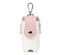 Fenteer Porta Palline da Golf, Impermeabile, con Chiusura a Strappo, di Alta qualità, Piccolo, Comodo per, Portatile per 2 Palline da, Bianco E Rosa