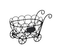 Fenteer Porta patatine fritte, porta patatine fritte in filo metallico, cestino per fritte alla moda, espositore per pollo fritto per tavolo da pranzo, Carrello