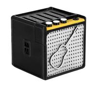 Fenteer Porta plettri per chitarra, amplificatore, altoparlante, 5 griglie, organizer per plettri per chitarra, espositore per plettri per chitarra, regalo