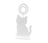 Fenteer Porta segnaposto a forma di gatto, porta numero da tavolo, elegante menù in carta, portafoto per tavoli, per eventi in casa e ufficio