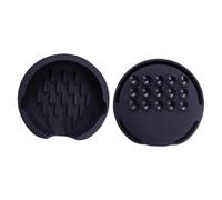 Fenteer Porta Spugna per Scrub, Organizzatore Automatico Dell'acqua, Pratico Portaspazzole in Silicone, Portaoggetti per Lavello Da Cucina per Uso Domesti, Nero