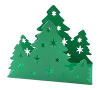 Fenteer Porta Tovaglioli Natalizi a Forma di Albero, in Carta Velina, Multiuso, Elegante, Porta Tovaglioli, Contenitore per Tovaglioli, per Tavolo Da Cucina, Verde