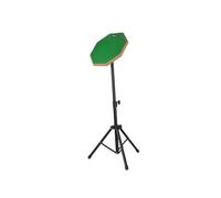 Fenteer Pratica Tamburi Set Da 12 Pollici con Supporto per Tamburi, Altezza Regolabile, Portatile, Robusto Silenzioso per Gli Adulti Batteristi, Verde