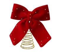 Fenteer Puntale per albero di Natale con fiocco, decorazione natalizia alla moda per feste in centri commerciali, hotel