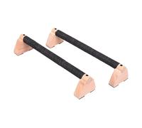Fenteer Push Up Bar Parallettes Bar Pushup Stand Grips Pushup Handles in Legno Robusto Antiscivolo E Ergonomico per Allenamento Corpo Adatto a Palestra, 30 Cm