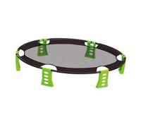 Fenteer Roundnet Game Set Beach Volleyball Net Set Portable Beach Game Set Che Gioca Round Net per I Giocatori più Giovani Cortile Prato Indoor, Verde