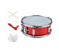 Fenteer Rullante da 14 pollici, kit rullante, set rullante per bambini, studenti, suono eccellente, aspetto classico, Red 14 Inch