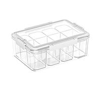 Fenteer Scatola Porta-Carte Rigida per riporre Le Carte collezionabili, Organizer per, Robusta, con più Scomparti e Coperchio, Custodia per Carte