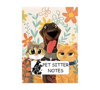 Fenteer Schede Informative per Pet Sitter Libro Diario per Pet Sitter Programma Cat Sitter Istruzioni per La Cura Sitter per Animali Domestici