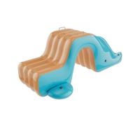 Fenteer Scivolo Acquatico Gonfiabile per Bambini con Design Sicuro E Materiale PVC Durevole Ideale per Piscine E Aree Gioco in Giardino O Parco, Verde E Arancione