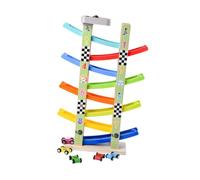 Fenteer Scivolo in Legno per Veicoli con Otto Rampe per Bambini