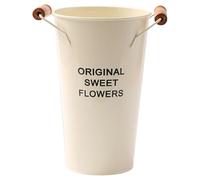 Fenteer Secchiello per Ghiaccio, Contenitore per Piante, Versatile, Pratico, Portatile, Robusto, Decorazione per La Casa, Secchiello per Vino, Contenitore per, Beige
