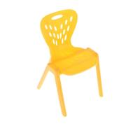 Fenteer Sedia per Casa delle Bambole in Miniatura 1/10, Sedia per Casa delle Bambole in Miniatura, Accessori per Decorazioni, Decorazioni per Micro Paesaggi F, Giallo