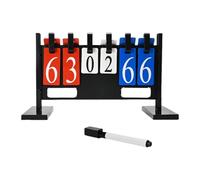 Fenteer Segnapunti da Tavolo Tabellone segnapunti Sportivo a 4 cifre Flip Number Tabellone per Giochi Tennis Calcio Biliardo