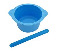 Fenteer Set di Ciotole per Miscelazione Del Viso, Strumento Cosmetico, Piccola Ciotola per Miscelazione Del Trucco Da Viaggio, Ciotola per Cera Depilatoria Pe, Blu