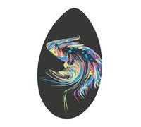 Fenteer Skimboard Tavola da Surf Giocattolo da Spiaggia per Acque Basse Estate Bambini Tavola da Surf Skimboard in Legno per Principianti Ragazzi Ragazze, 30inch