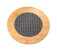 Fenteer Sottobicchiere per Tazza in Legno con Isolamento Termico, Sottobicchiere per Tazza, Regalo di Inaugurazione Della Casa, per Apparecchiare La Tavola, Girare