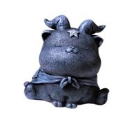 Fenteer Statua di gatto in resina, decorazione per la casa, accessori per il tè, scultura artigianale, ornamento da tavolo per ufficio, libreria, studio, D