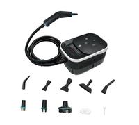 Fenteer Steam Cleaner Dispositivo per Pulizia Domestica Multifunzionale Macchina Pulente Ad Alta Pressione a Vapore Compatto E Piccolo per Igiene Prof, Nero