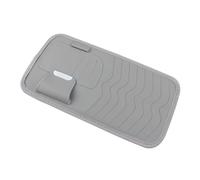 Fenteer Supporto per Parasole per Auto, Supporto per DVD E CD, in Pelle PU con Tasche Multiple, Multiuso, Leggero, per SUV E Camion, Grande Capacità, Grigio