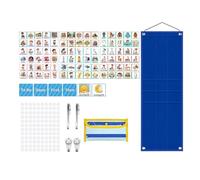 Fenteer Tabellone Visivo Calendario Della Routine Grafico Del Comportamento Lavagna Didattica Organizzatore Giornaliero in Poliestere Adatto per Scuola a Cas
