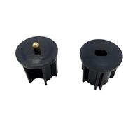 Fenteer Tappo di Frizione Cieco, Tappo Terminale a Stelo, Accessori per Tende, Tappi Terminali per Interruttori, per Tende a Rullo Interne, Soggiorno, Camera, Black 2.8 Cm