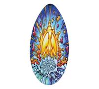 Fenteer Tavola da Surf per Adulti Skimboard da 41 Pollici Tavola da Legno da 41 Pollici Grande Tavola da Surf per Bambini Bambini Adulti Adolescenti U, Energia