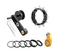 Fenteer Tendicatena per Bici con Distanziali, Kit di Conversione per Bici a velocità Singola, Convertitore di Regolazione della Catena, Portatile, in Lega di