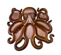 Fenteer Vassoio di Salumi E Formaggi, Regali per Inaugurazione Della Casa, Vassoio di Servizio Diviso, Snack, Vassoio di Verdure per Patatine, Snack, 26.5 Cm X 25 Cm X 3