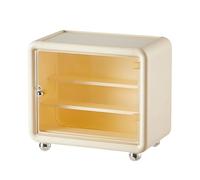 Fenteer Vetrina per Esposizione Figure, Vetrina per La Casa, Organizer Impermeabile, Contenitore per Modelli in Miniatura di Auto, Crema