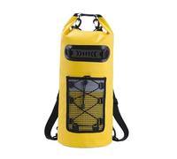 Fenteer Zaino Impermeabile Borsa Stagna Sacca Galleggiante Zaino Asciutto con Materiale Impermeabile E Separazione Bagnato/Asciutto Adatto per Escursioni Raft, Giallo, 30 Litri