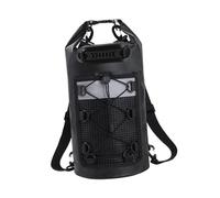 Fenteer Zaino Impermeabile Borsa Stagna Sacca Galleggiante Zaino Asciutto con Materiale Impermeabile E Separazione Bagnato/Asciutto Adatto per Escursioni Raft, Nero, 30 Litri