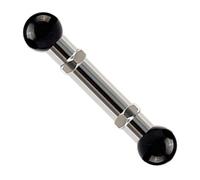 Fentency Supporto per tablet con doppia testa a sfera per visione flessibile, struttura in acciaio inox, design antiscivolo antiscivolo