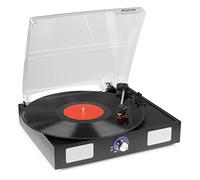 Fenton RP108B Giradischi retrò con altoparlanti integrati, giradischi vintage con Bluetooth, riproduzione USB, suono radio FM, perfetto giradischi con altoparlanti integrati