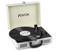 FENTON RP115D white giradischi vintage con bluetooth valigetta altoparlanti NEW