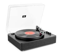 Fenton RP162B Giradischi Bluetooth con altoparlante, Pitch Control, MP3, RCA, Auto Stop, Player, Gramophone, Record Player - Nero