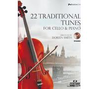 FENTONE MUSIC 22 TRADITIONAL TUNES - VIOLONCELLE ET PIANO + CD Classical sheets Cello