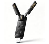 fenvi AXE3000 - Adattatore di rete USB 6E WiFi senza driver per gaming Gigabit wireless USB 3.0 per PC desktop con 2,4 GHz, 574 Mbps, 5 GHz, 2400 Mbps, 6 GHz, 2400 Mbps, MU-MIMO OFDMA supporta solo