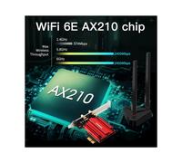 FENVI Wi-Fi 6E 5374Mbps AX210 for Bluetooth5.3 802.11AX 2.4G/5G/6Ghz Wireless PCIE Adapter Network Card Support PC Win10/11