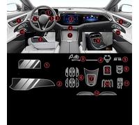 FENVY Pellicola per Interni Auto per Mercedes W214 E-Klasse 300 260 2024,Pellicola per Interni Auto cruscotto Piano Console Centrale AntiGraffio Pellicola TPU,B-Transparent