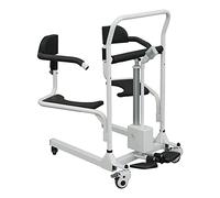 FENVY Sollevatore Elettrico per Paziente per Anziani Sedia da Trasferimento per Pazienti Portatile Sedia a Rotelle per Doccia con Ascensore Elettrico con Sedile Diviso a 180° per la Casa