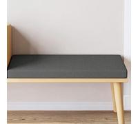 FENYIGE Cuscini per Panca Personalizzati 54 x 122 cm con Fondo Antiscivolo Terrazza Sedie Cuscini Fodera Lavabile Davanzale Della Finest, Grigio Scuro