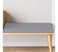 FENYIGE Cuscini per Panca Personalizzati 54 x 122 cm con Fondo Antiscivolo Terrazza Sedie Cuscini Fodera Lavabile Davanzale Della Finest, Grigio Chiaro