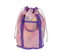 FENZORIQ Borsa da spiaggia pieghevole e portatile in rete: borsa leggera for attrezzatura da nuoto e avventure all'aria aperta