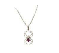 FENZORIQ Simpatica collana con pendente a forma di ragno placcato in argento, gioielli alla moda alla moda Y2K